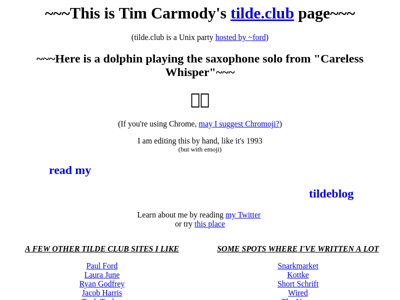 Screenshot of ~tim