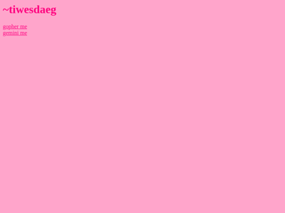 Screenshot of ~tiwesdaeg