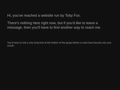Screenshot of ~tobek