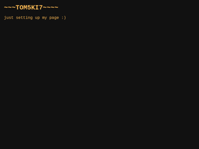 Screenshot of ~tom5ki7