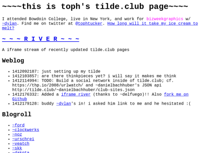 Screenshot of ~toph