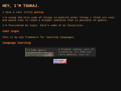 Screenshot of ~tsukaj
