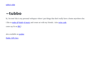 Screenshot of ~tubbo