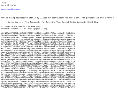 Screenshot of ~tym