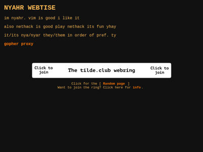 Screenshot of ~vim