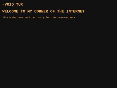 Screenshot of ~voidtux