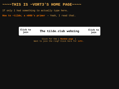 Screenshot of ~vort3