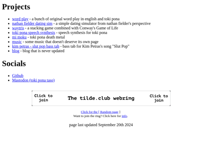 Screenshot of ~wasolili