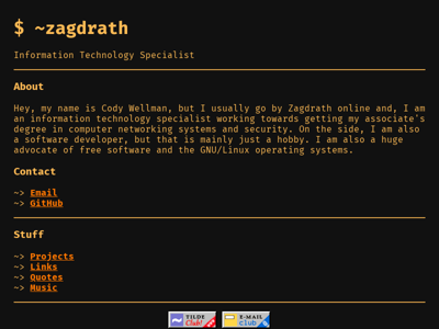 Screenshot of ~zagdrath